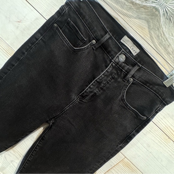 Ann Taylor Loft raw hem high waist straight crop raw hem ❤️ - Picture 5 of 8